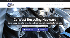 Desktop Screenshot of calwestmetals.com