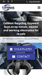 Mobile Screenshot of calwestmetals.com